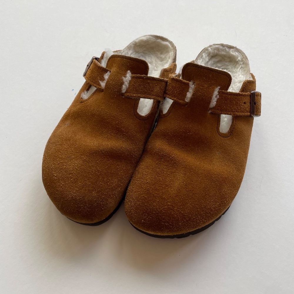 Birkenstock shearling Boston Clog - Picture 2 of 4